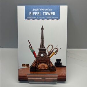 Brand New in packaging Eiffel Tower Artful Organizer desk organizer holds stuff